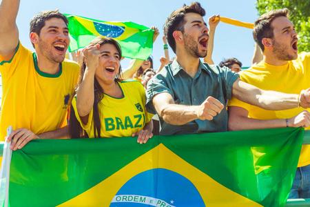 巴西球迷庆祝