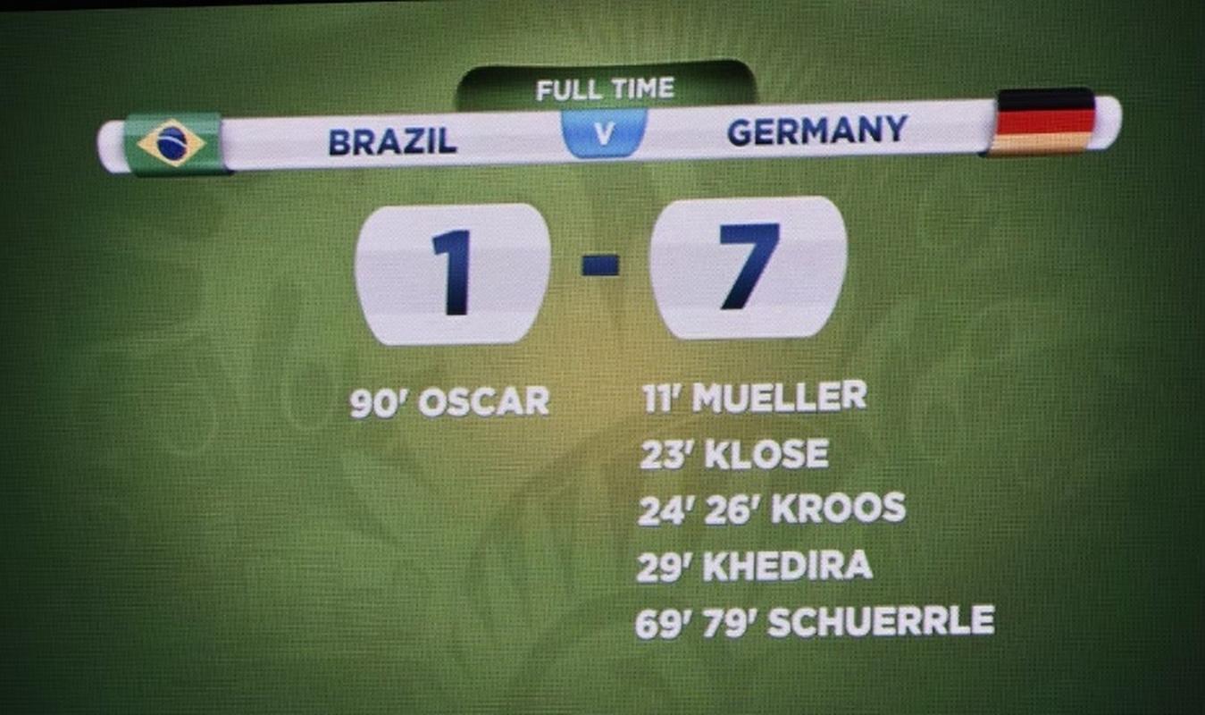 德国巴西7-1赔率